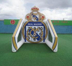 T11-7235 Real Madrid Theme Inflatable Football Shoot Out Game