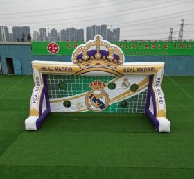 T11-7237 Real Madrid Theme Inflatable Football Shoot Out Game