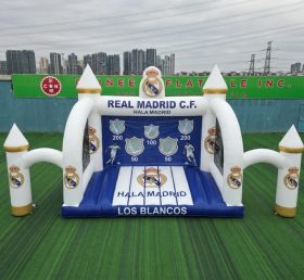 T11-7241 Real Madrid Theme Inflatable Football Shoot Out Game