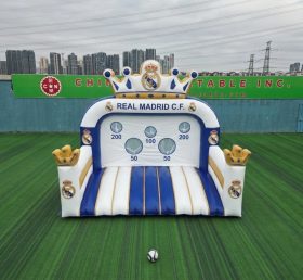 T11-7243 Real Madrid Theme Inflatable Football Shoot Out Game