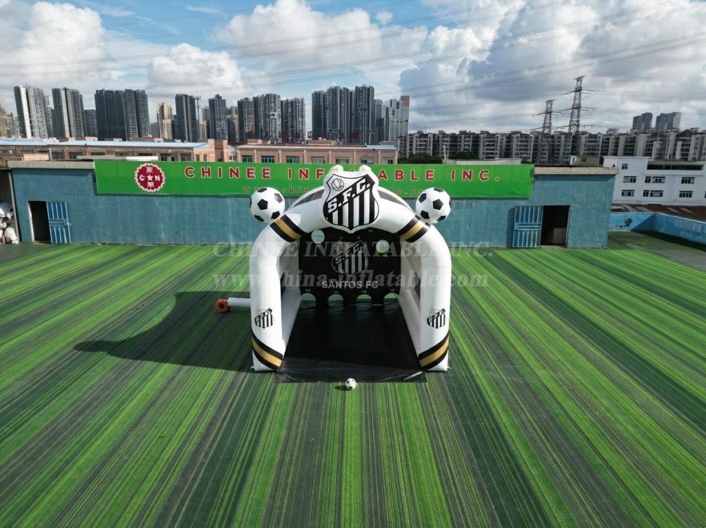 T11-7261 Santos Theme Inflatable Football Shoot Out Game