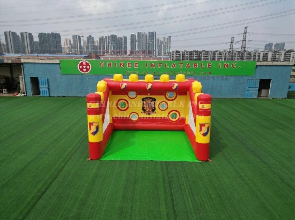 T11-7266 Spain National Team Theme Inflatable Football Shoot Out Game