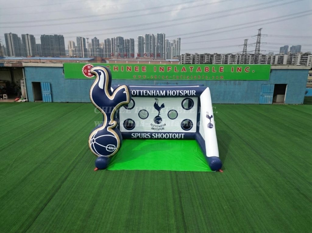 T11-7273 Tottenham Hotspur Theme Inflatable Football Shoot Out Game
