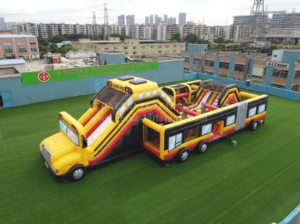 T6-6818 Bus Theme Inflatable Playground