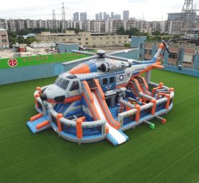 T6-6846 Helicopter Theme Inflatable Playground