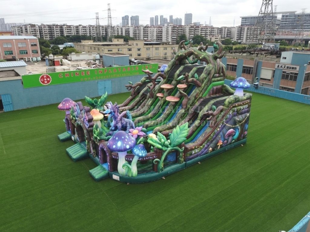 T6-6851 Magic Forest Theme Inflatable Playground