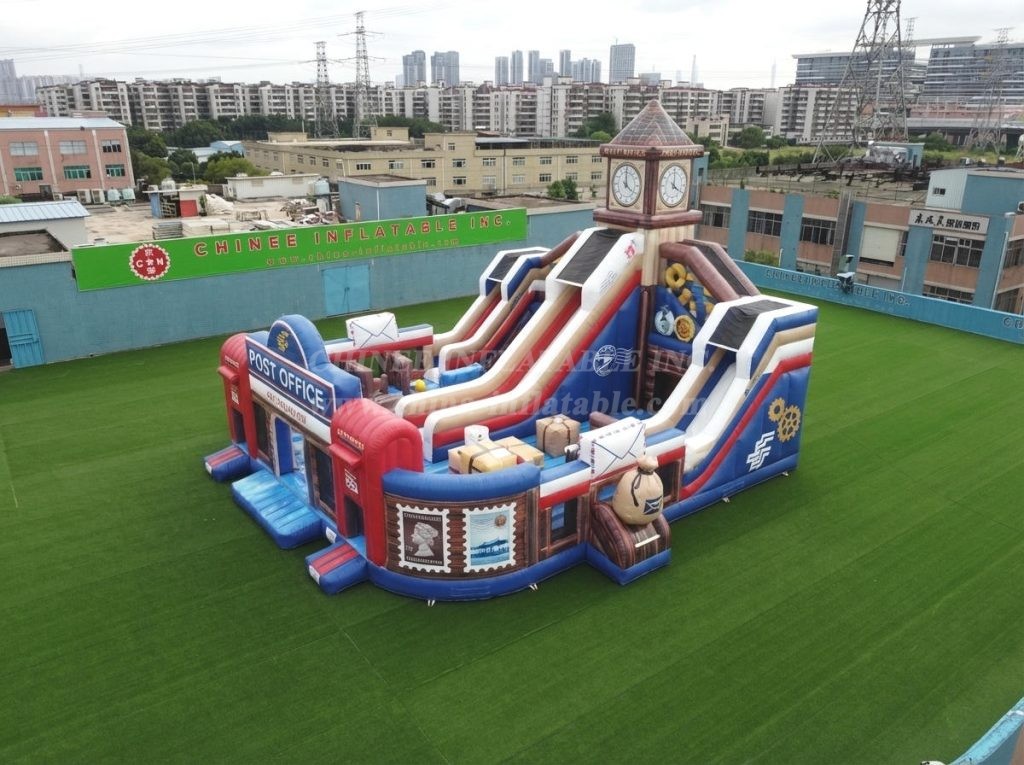 T6-6861 Post Office Theme Inflatable Playground