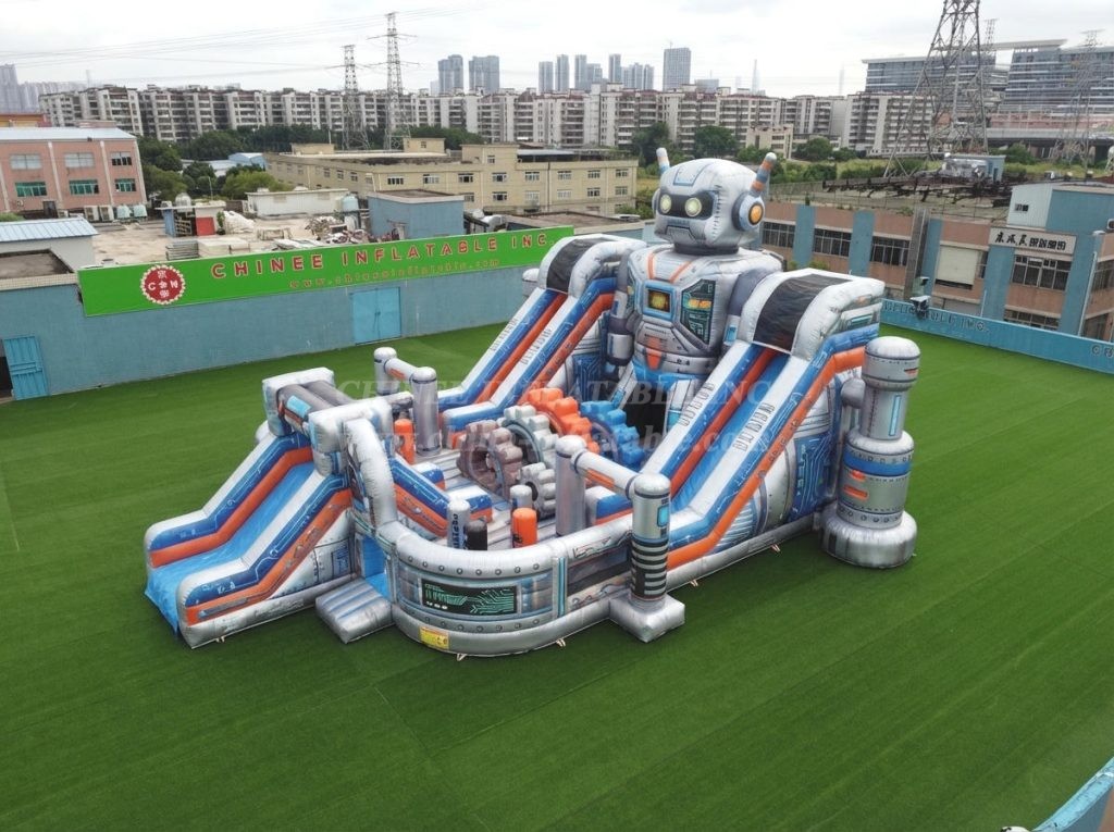 T6-6864 Robot Theme Inflatable Playground