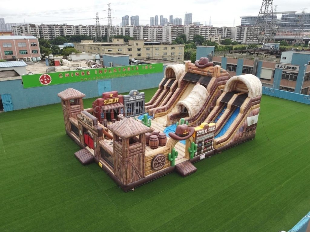 T6-6876 Wild West Theme Inflatable Playground