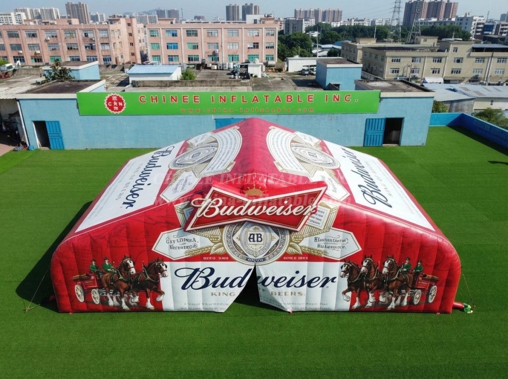Tent1-7155 Budweiser Advertising Inflatable Cube Tent