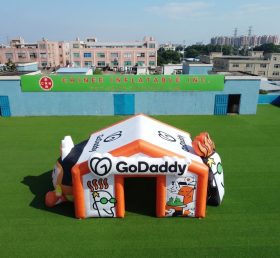 Tent1-7164 GoDaddy Advertising Inflatable Cube Tent
