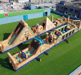 CR2-554 Egypt Theme Giant Inflatable Obstacle Courses Challenging Run