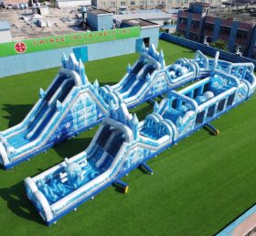 CR2-556 Frozen Theme Giant Inflatable Obstacle Courses Challenging Run