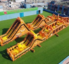 CR2-557 Garfield Theme Giant Inflatable Obstacle Courses Challenging Run