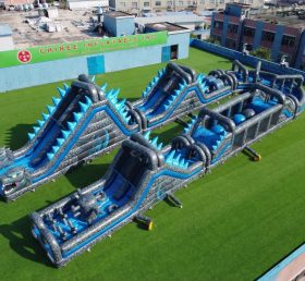 CR2-558 Godzilla Theme Giant Inflatable Obstacle Courses Challenging Run