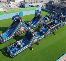 CR2-562 How To Train Your Dragon Theme Giant Inflatable Obstacle Courses Challenging Run
