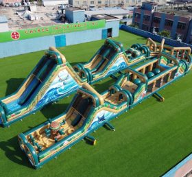 CR2-572 Moana Theme Giant Inflatable Obstacle Courses Challenging Run