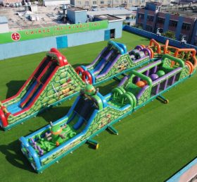 CR2-577 Ninja Turtles Theme Giant Inflatable Obstacle Courses Challenging Run