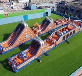 CR2-587 Rusty Rivets Theme Giant Inflatable Obstacle Courses Challenging Run