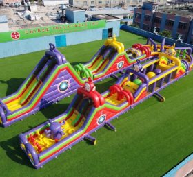 CR2-599 Teletubbies Theme Giant Inflatable Obstacle Courses Challenging Run