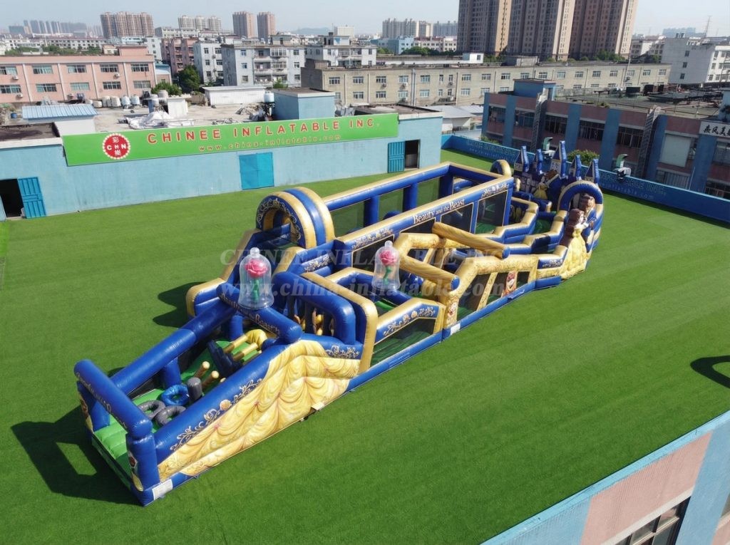 CR2-623 Beauty And The Beast Theme Giant Obstacle Course Challenging Run