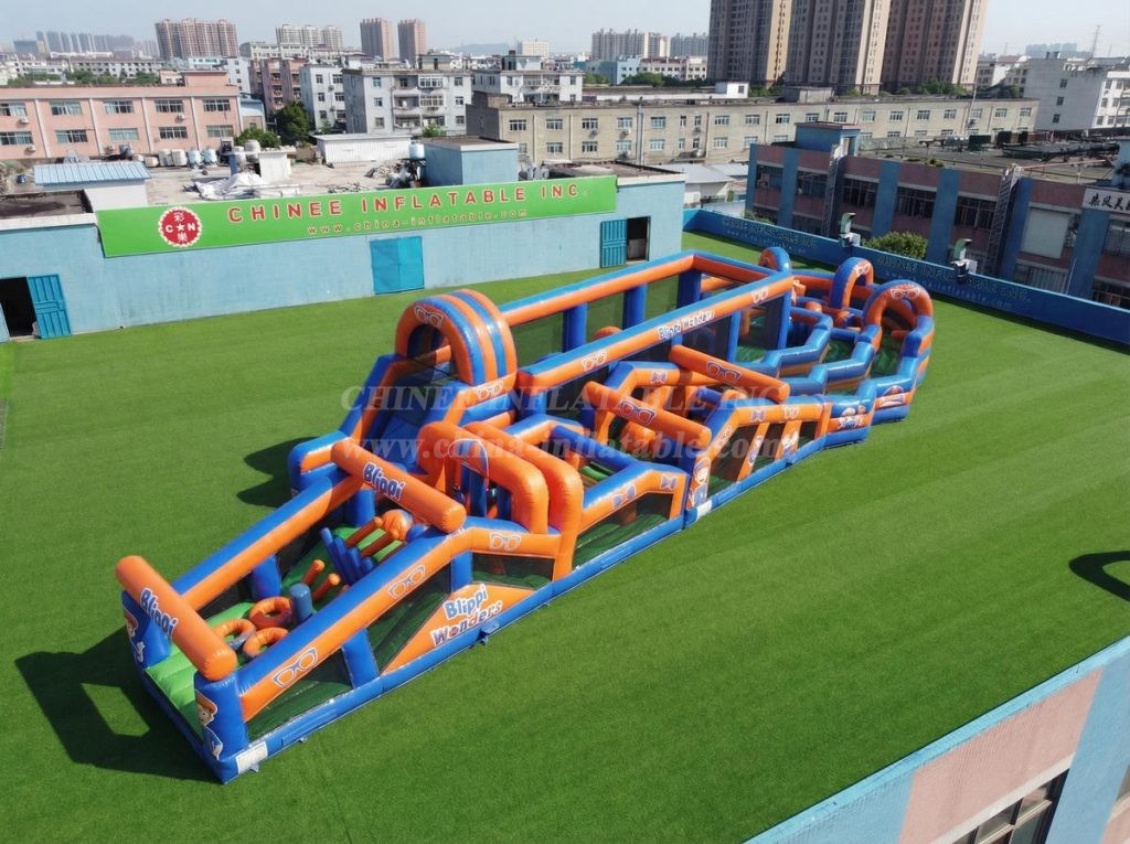 CR2-626 Blippi Wonders Theme Giant Obstacle Course Challenging Run