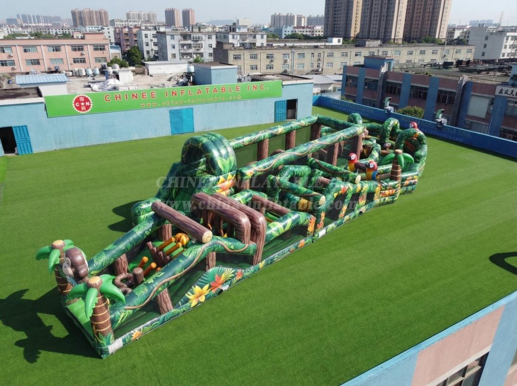 CR2-646 Jungle Theme Giant Obstacle Course Challenging Run