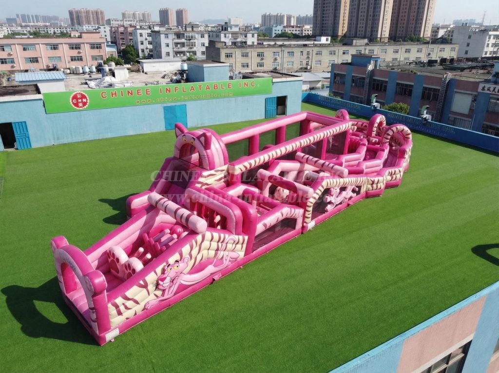 CR2-664 Pink Panther Theme Giant Obstacle Course Challenging Run