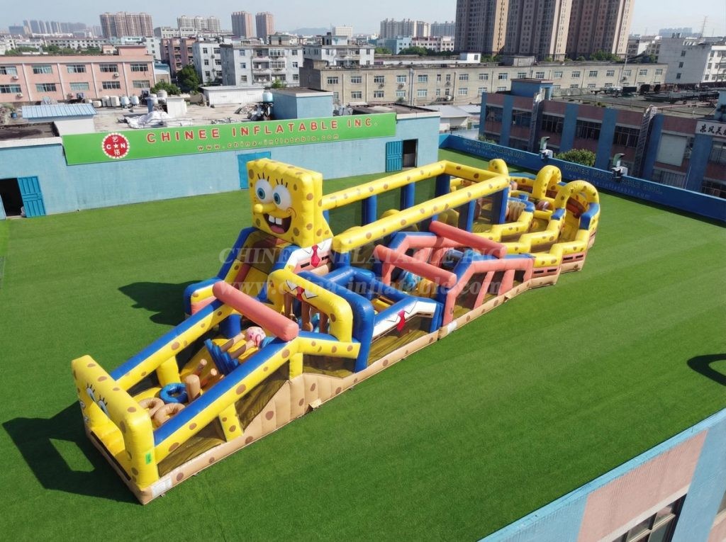 CR2-681 SpongeBob Theme Giant Obstacle Course Challenging Run
