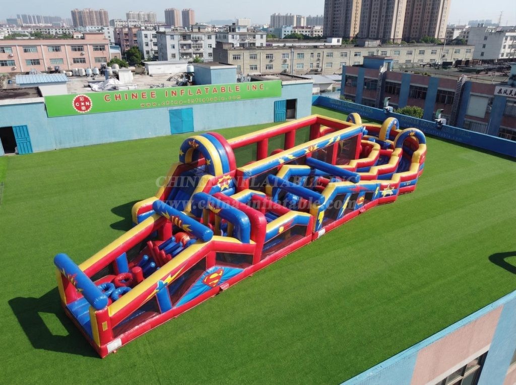 CR2-684 Superhero Theme Giant Obstacle Course Challenging Run