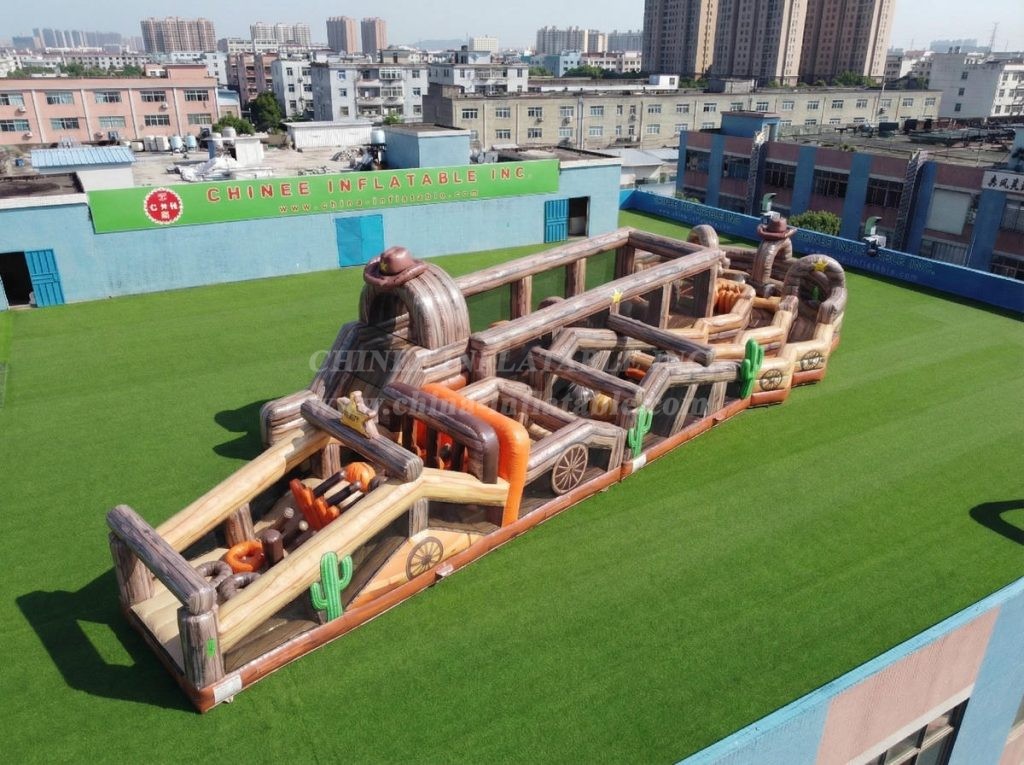 CR2-703 Wild West Theme Giant Obstacle Course Challenging Run