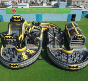 CR2-712 Batman Theme Ginat Inflatable Obstacle Courses Challenging Run