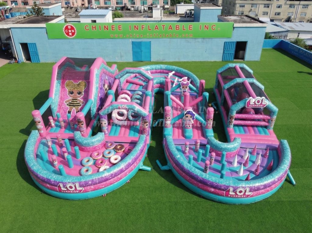 CR2-734 L.O.L.SURPRISE Theme Ginat Inflatable Obstacle Courses Challenging Run