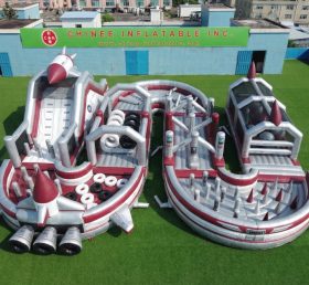 CR2-750 Rocket Theme Ginat Inflatable Obstacle Courses Challenging Run