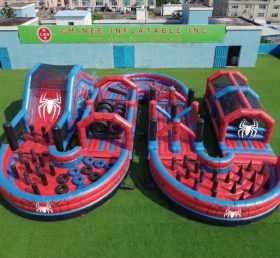 CR2-756 Spider-Man Theme Ginat Inflatable Obstacle Courses Challenging Run