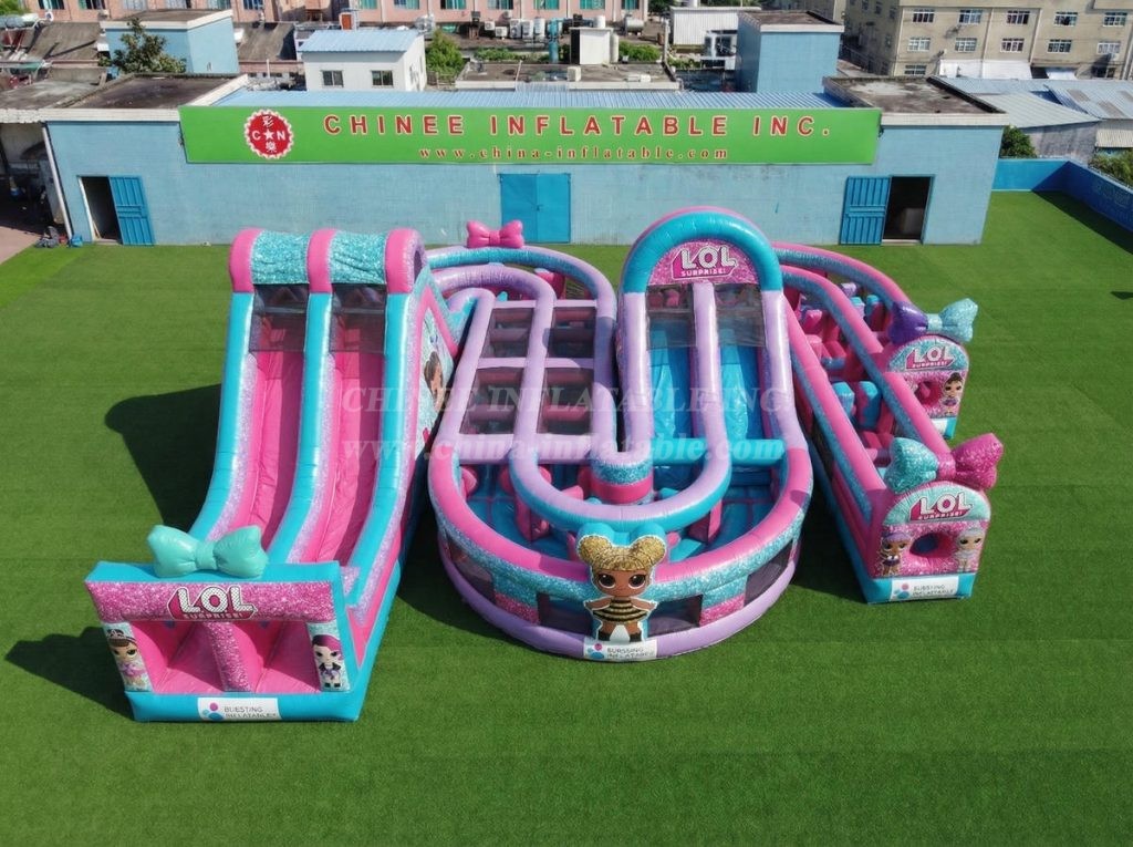 CR2-856 L.O.L.SURPRISE Theme Giant Inflatable Obstacle Courses Challenging Run