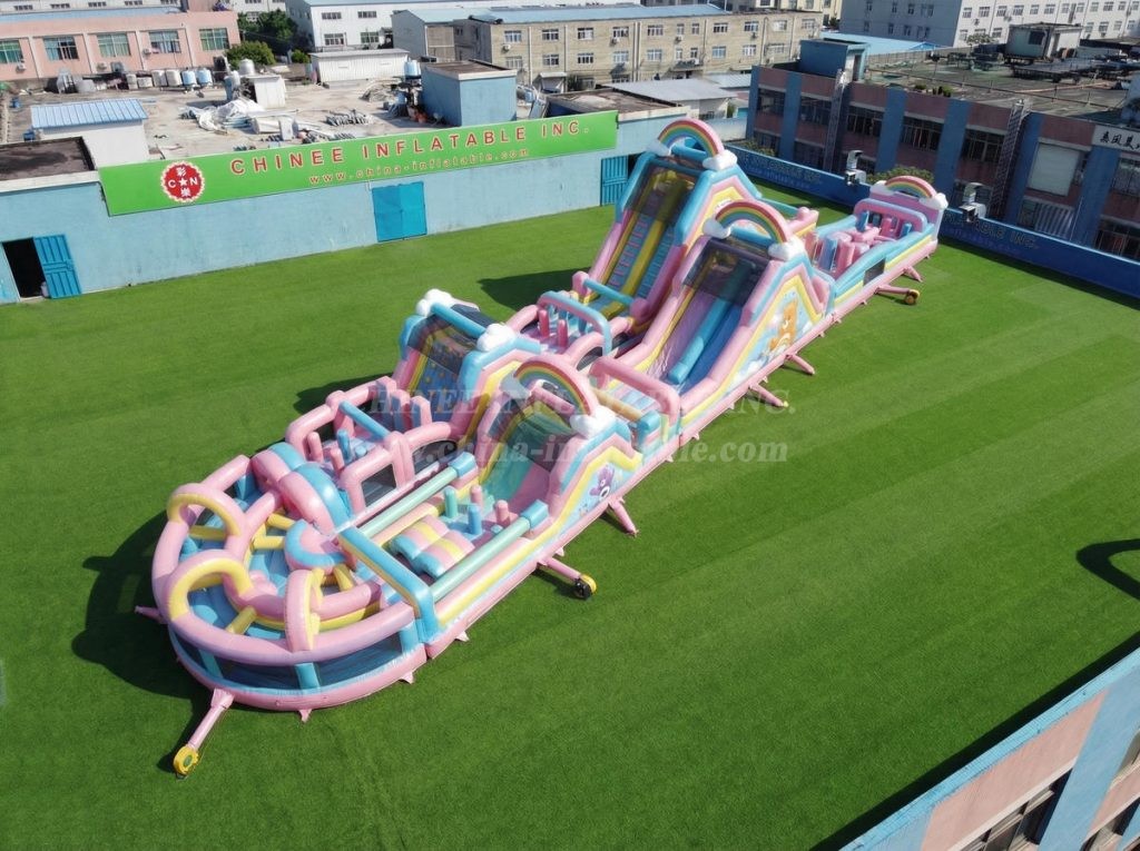 CR2-869 Care Bears Theme Giant Obstacle Course Challenging Run