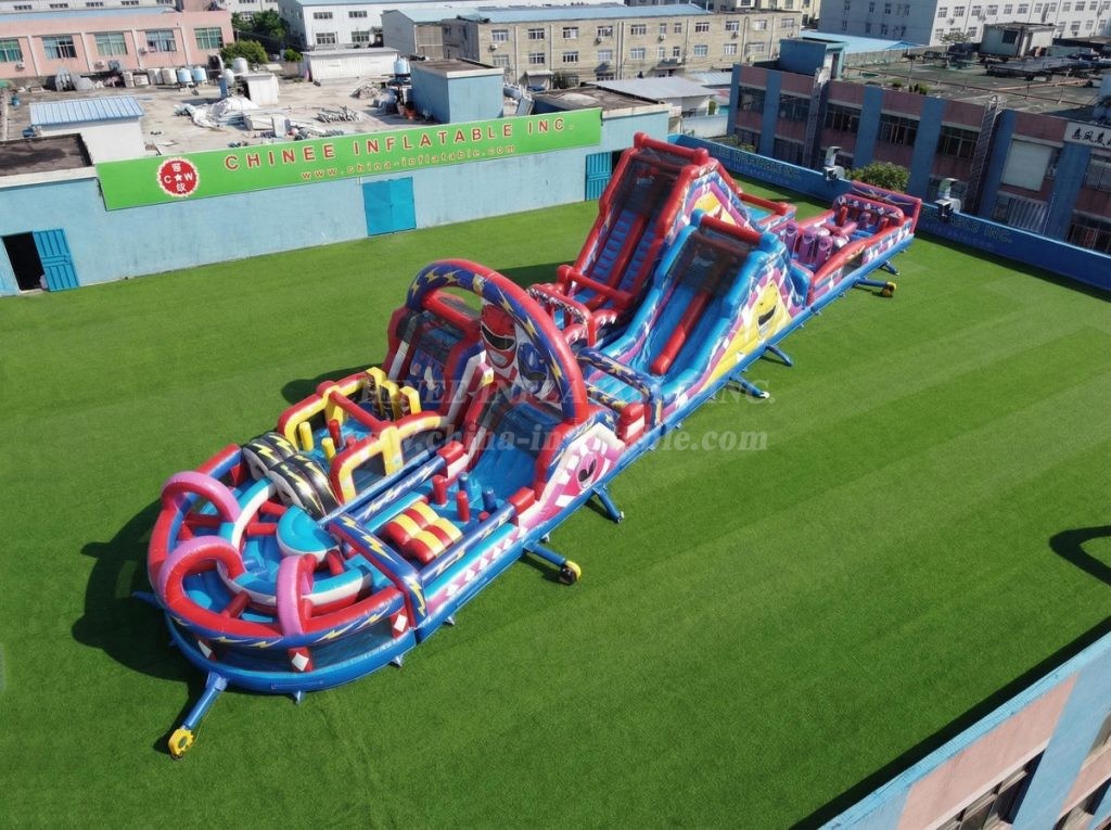 CR2-905 Power Rangers Theme Giant Obstacle Course Challenging Run