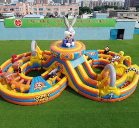 CR2-953 Looney Tunes Theme Ginat Inflatable Obstacle Courses Challenging Run
