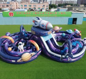 CR2-997 Space Theme Ginat Inflatable Obstacle Courses Challenging Run