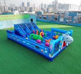 T6-4390B Ocean Theme Inflatable FunCity