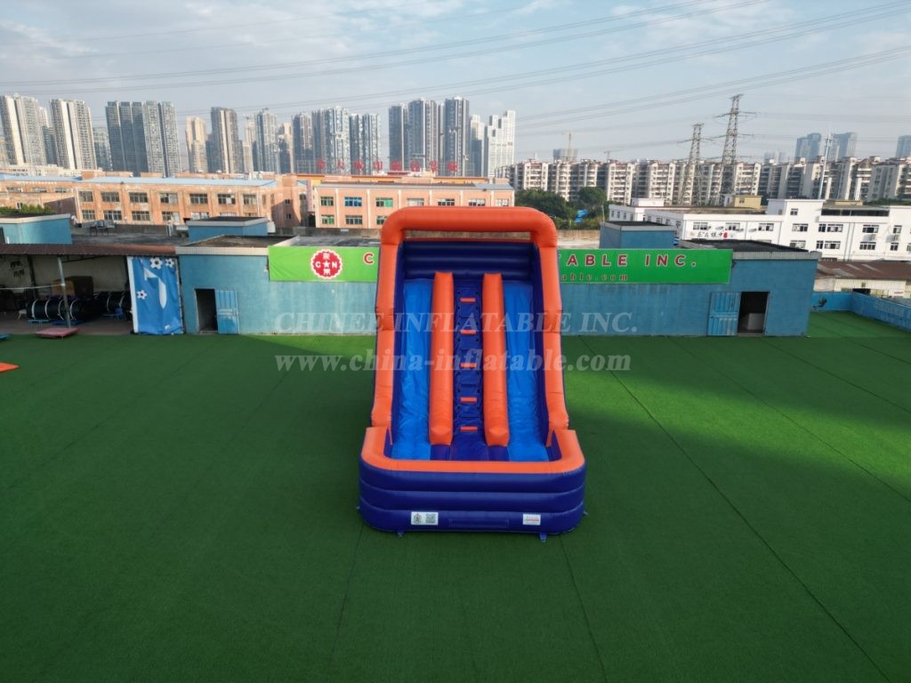 T8-6000D Double Land Inflatable Slide