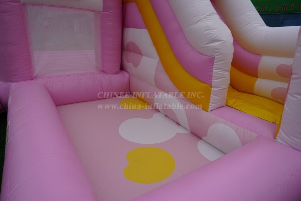 T2-8799 Hello Kitty Theme Bouncy Castle with Slide & Pool