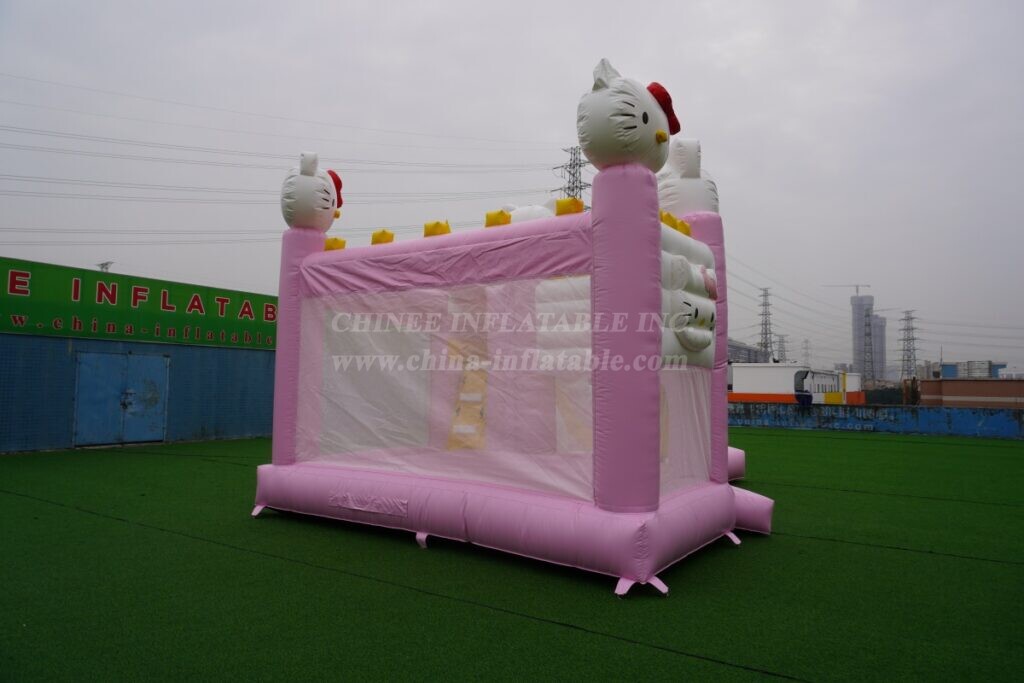 T2-8799 Hello Kitty Theme Bouncy Castle with Slide & Pool