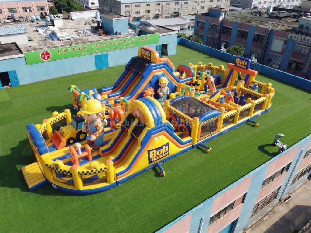 GF3-1004 Bob The Builder Theme Inflatable Playground