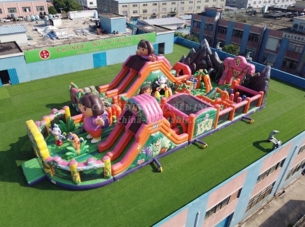 GF3-1007 Dora Theme Inflatable Playground