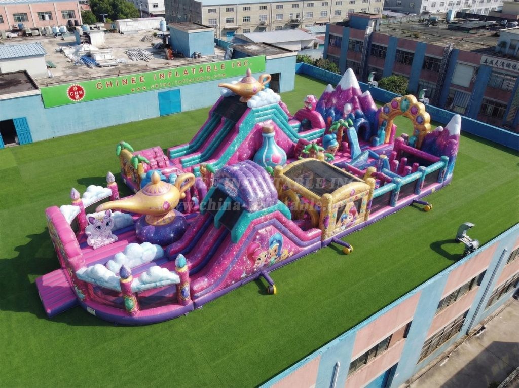 GF3-1030 Shimmer & Shine Theme Inflatable Playground