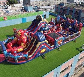 GF3-1037 Superhero Theme Inflatable Playground