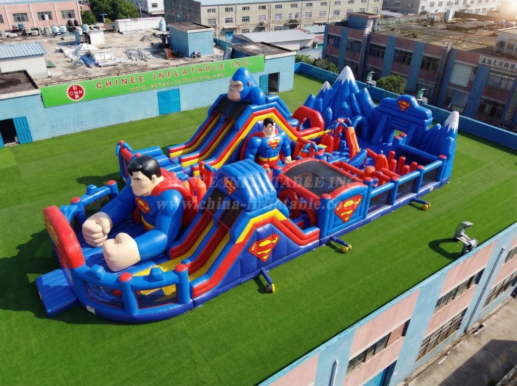 GF3-1038 Superman Theme Inflatable Playground