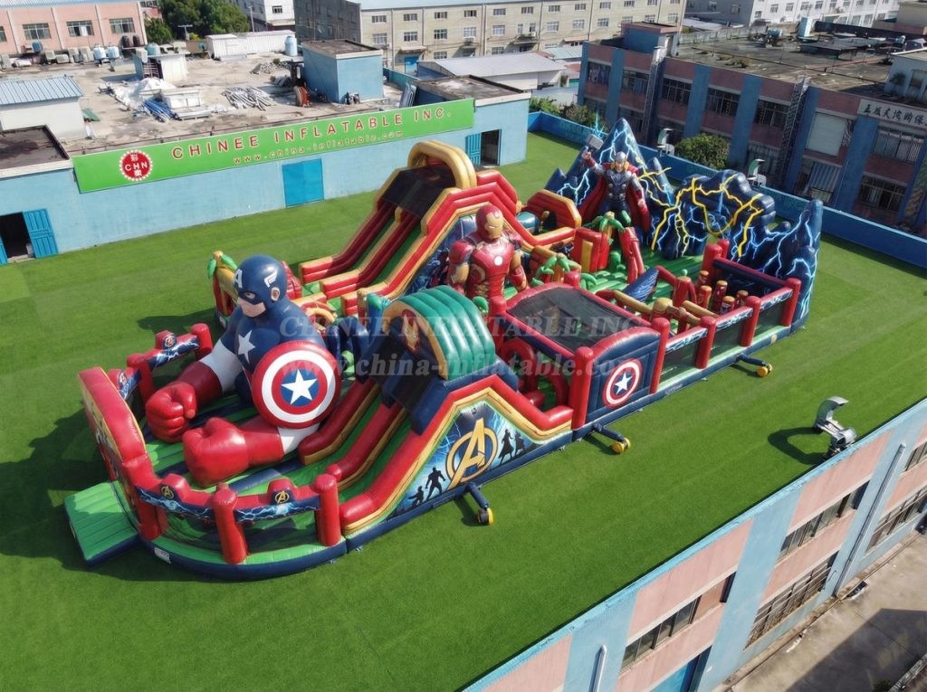 GF3-1040 The Avengers Theme Inflatable Playground